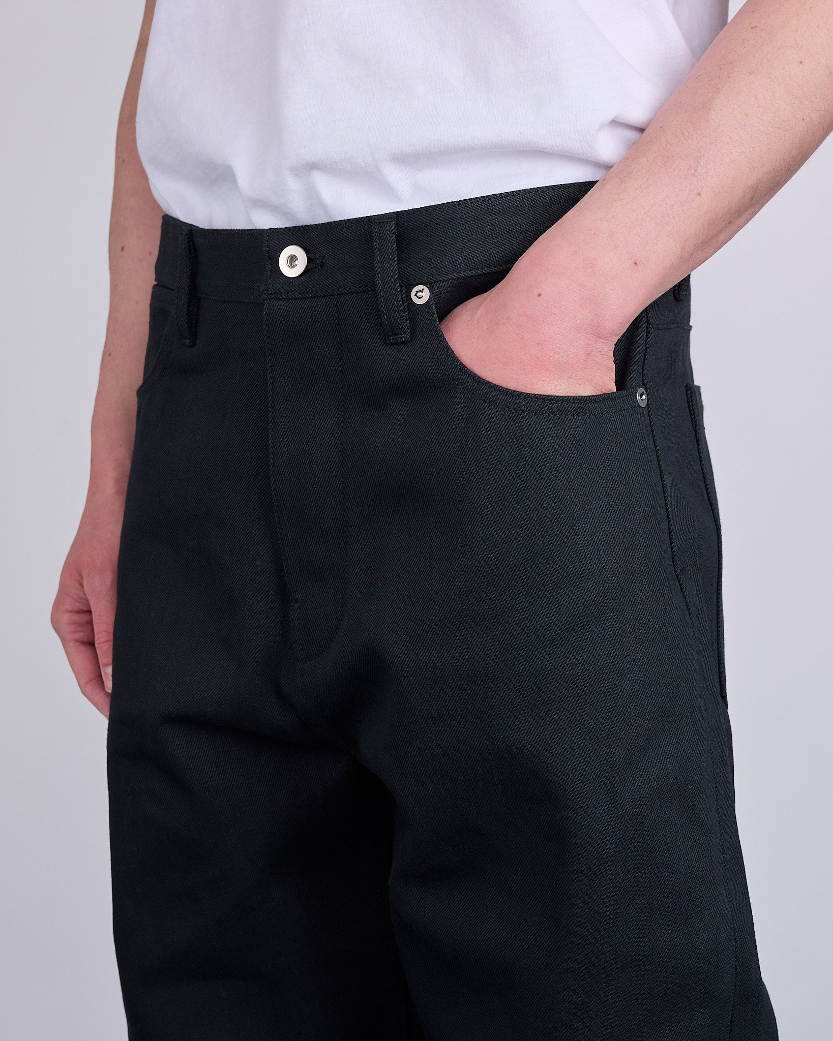 Jil Sander Denim 01 Loose Trouser Jean Black – LESS 17