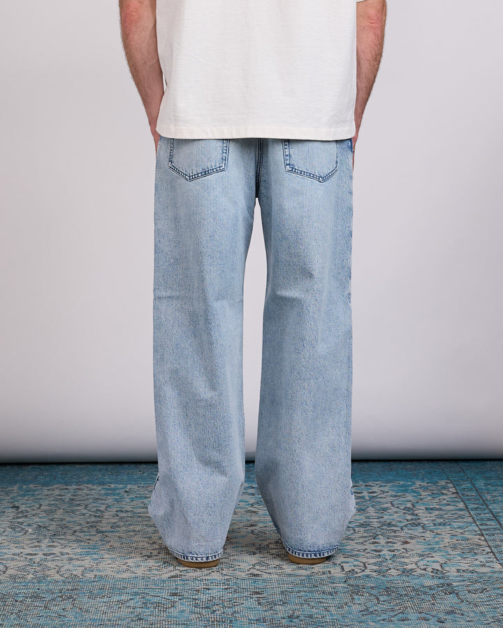 Jil Sander Diagonal Cotton Denim Jean Antarctic
