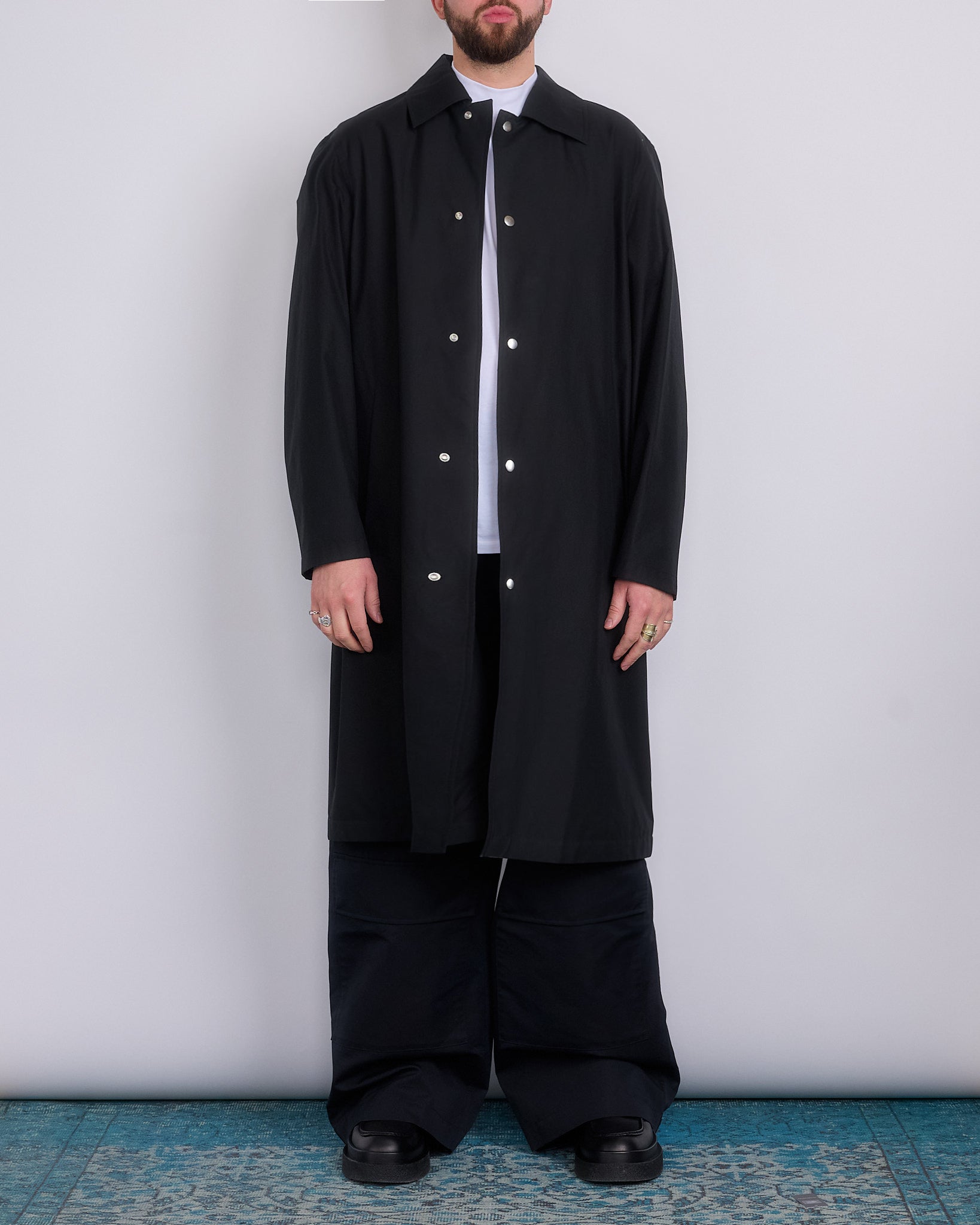 Jil Sander Logo Printed WR Dry Cotton Sport Coat Black – LESS 17