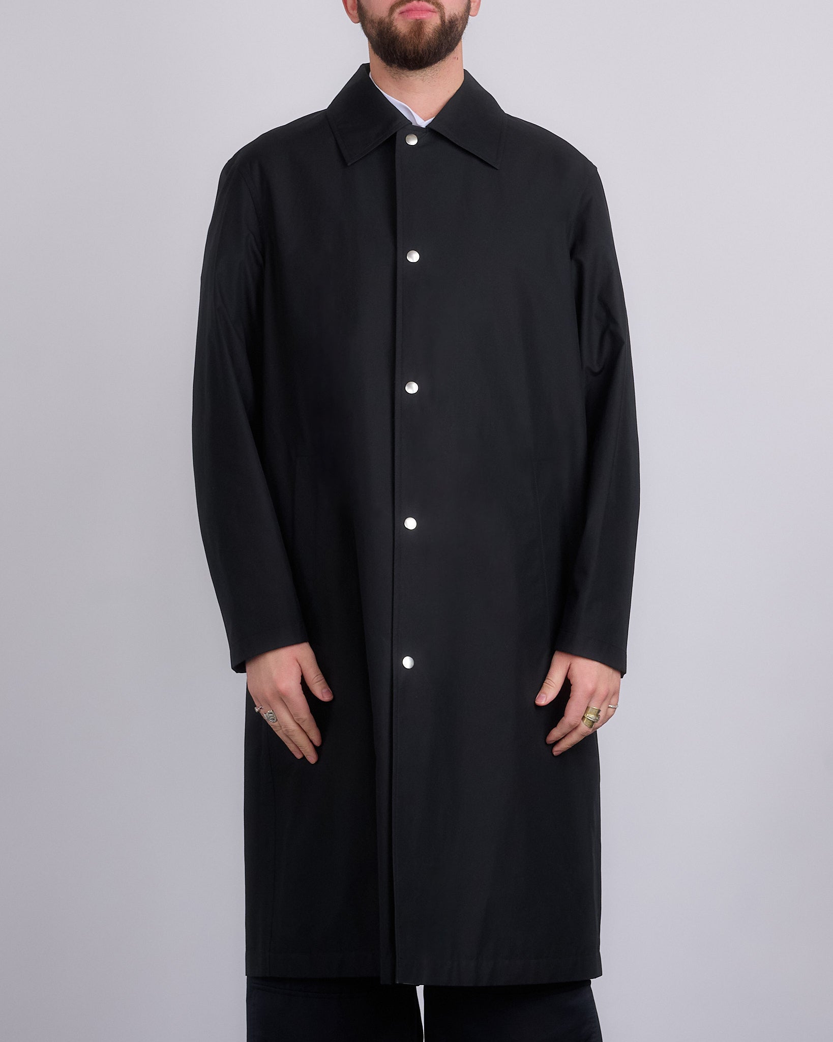 Jil Sander Logo Printed WR Dry Cotton Sport Coat Black – LESS 17