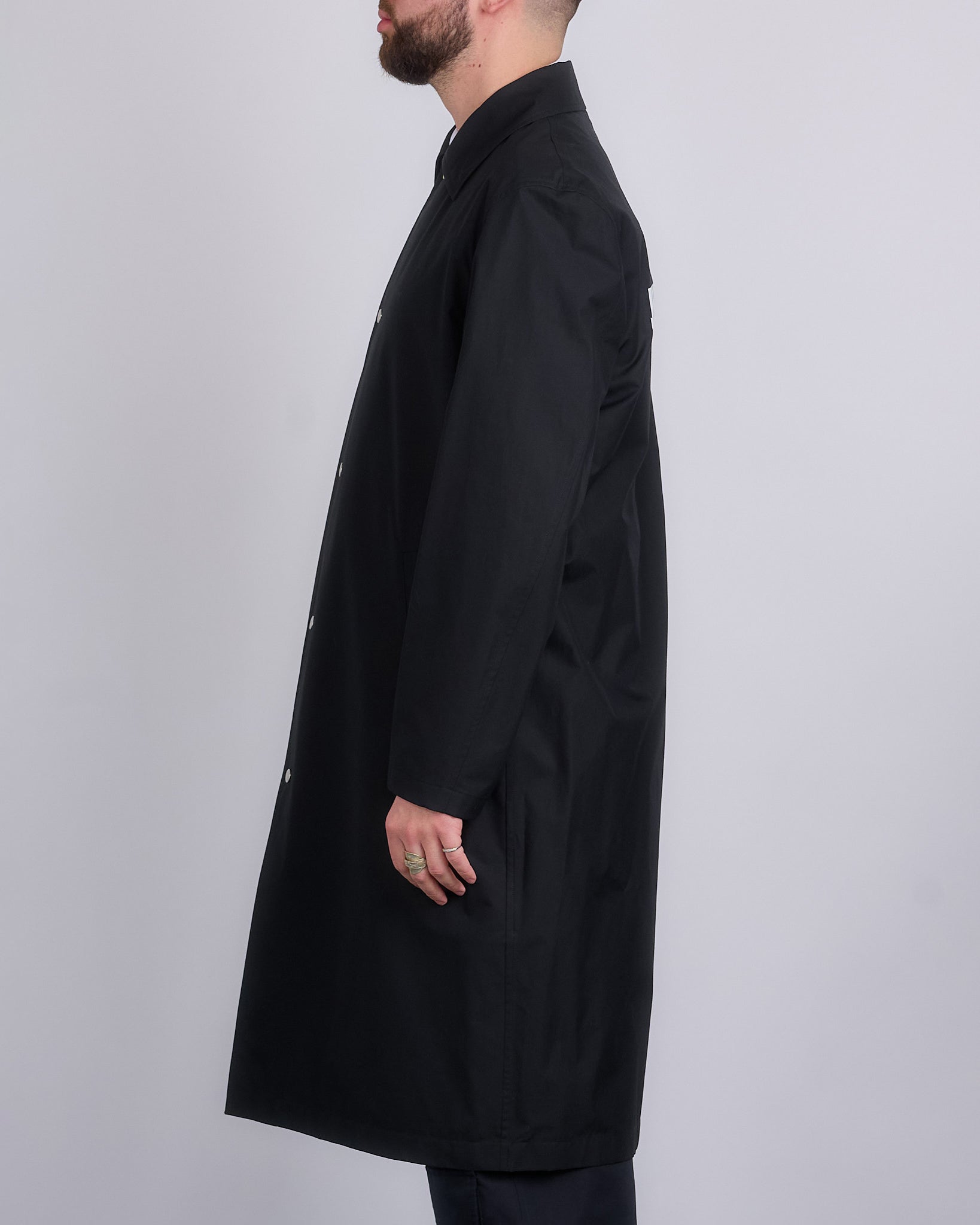 Jil Sander Logo Printed WR Dry Cotton Sport Coat Black – LESS 17