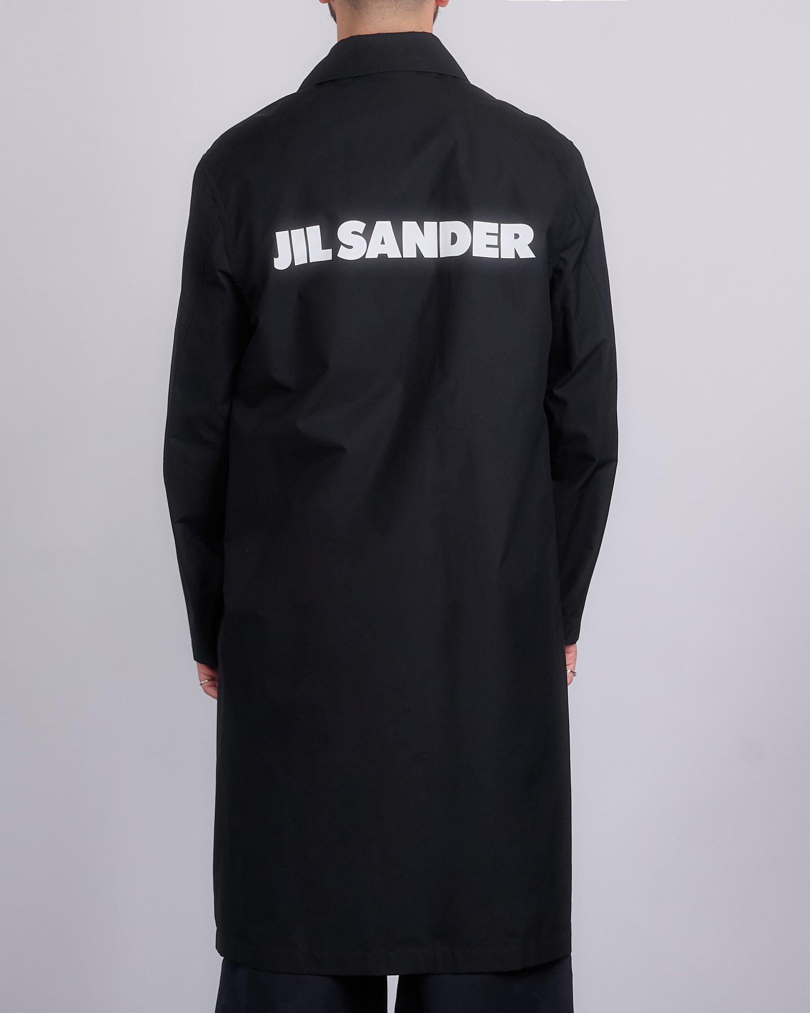 Jil Sander Logo Printed WR Dry Cotton Sport Coat Black – LESS 17