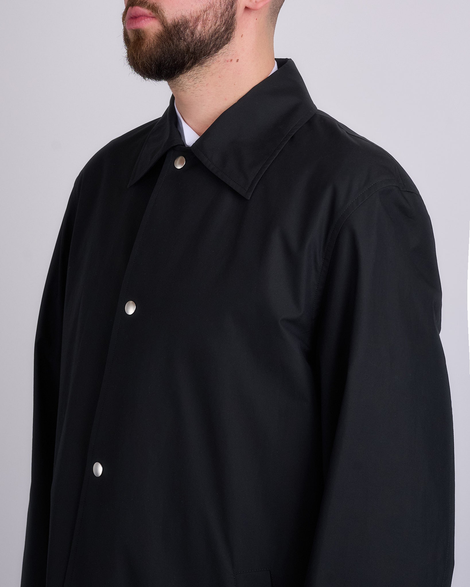 Jil Sander Logo Printed WR Dry Cotton Sport Coat Black – LESS 17