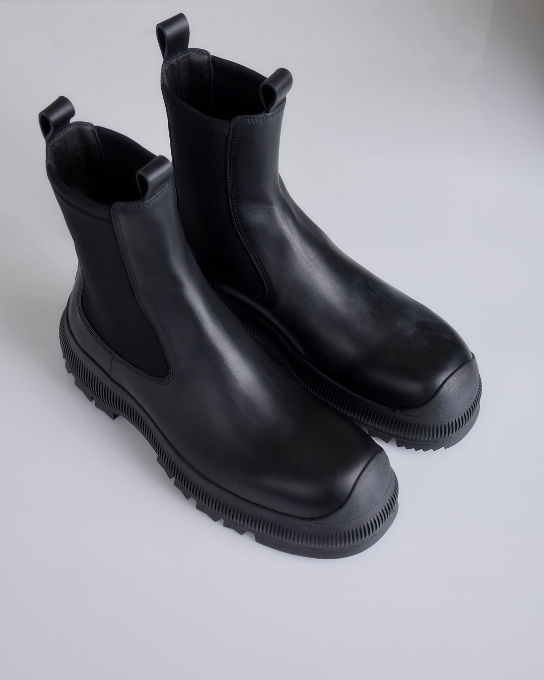 Jil Sander+ Vibram Sole Ankle Boot Black Black