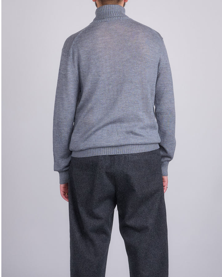 Jil Sander+ Extrafine Virgin Wool High Neck Sweater Slate