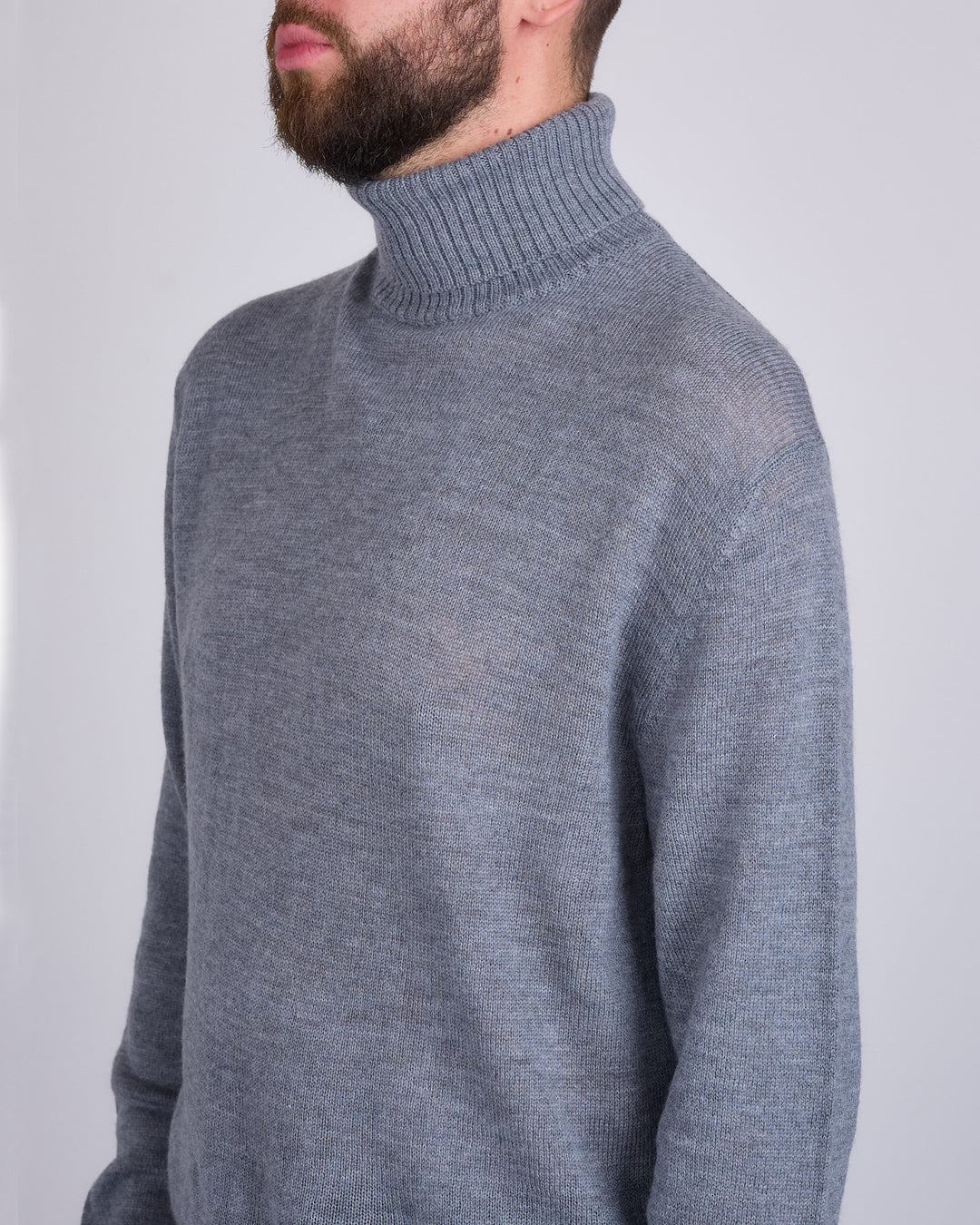 Jil Sander+ Extrafine Virgin Wool High Neck Sweater Slate