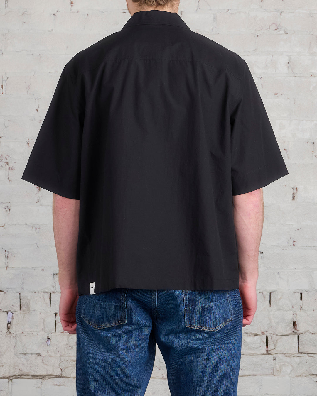 Jil Sander+ Poplin Camp Button Shirt Black