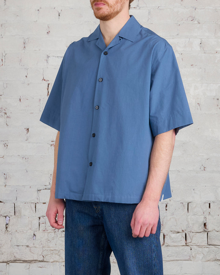 Jil Sander+ Poplin Camp Button Shirt French Blue