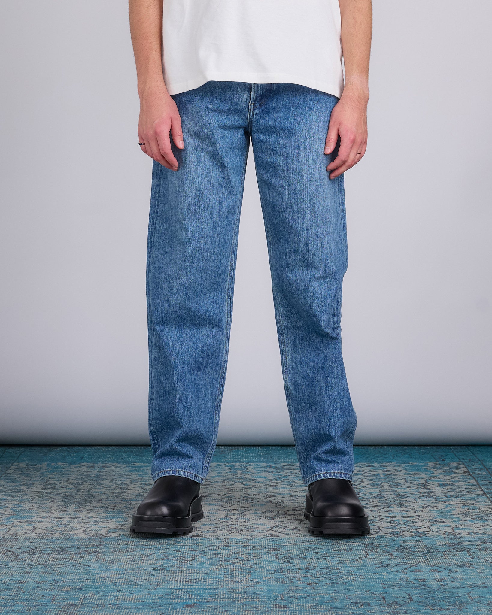 Jil Sander+ Washed Raw Denim Relaxed Jean Canard – LESS 17