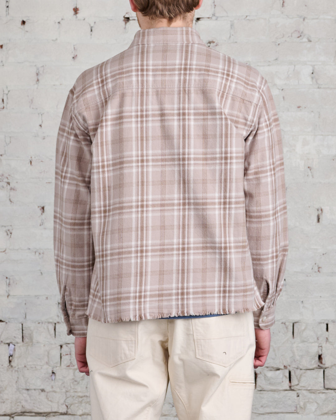 John Elliott Hemi Oversized Button-Down Shirt Organic Check