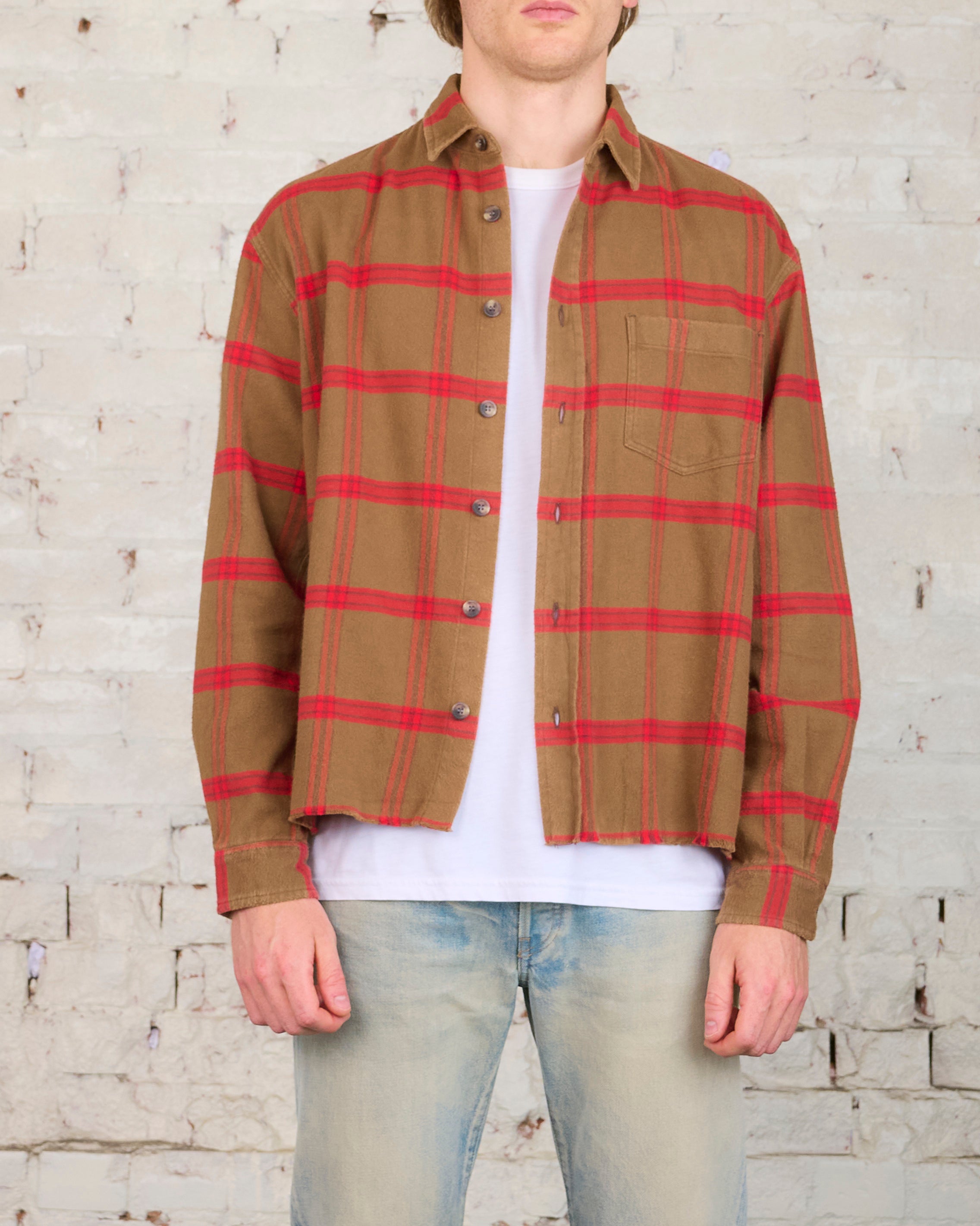 John Elliott Hemi Oversized Button Shirt Bubba Check