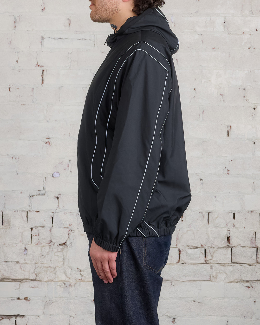 John Elliott Panelled Nylon Anorak Jacket Black