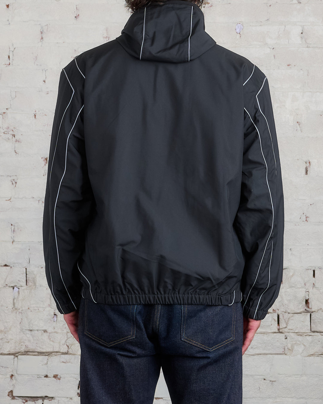 John Elliott Panelled Nylon Anorak Jacket Black