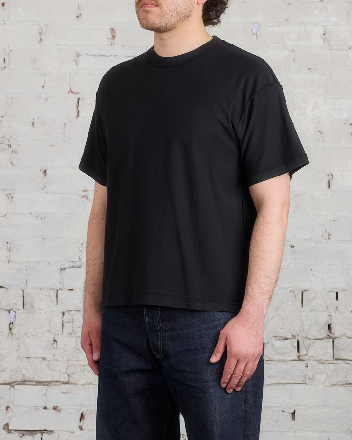 John Elliott Reversed Cropped T-Shirt Black