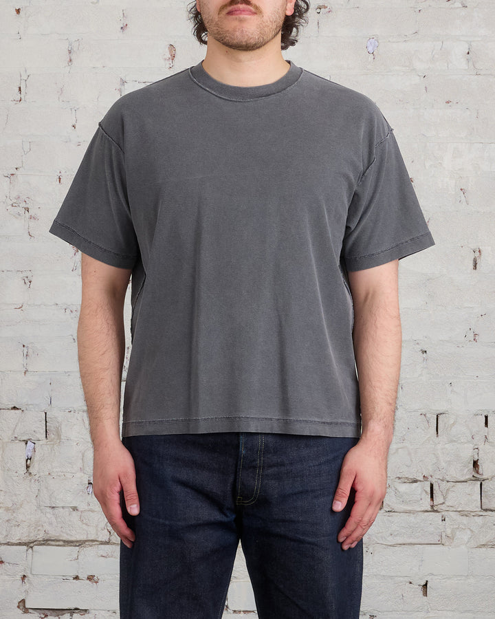 John Elliott Reversed Cropped T-Shirt Washed Black