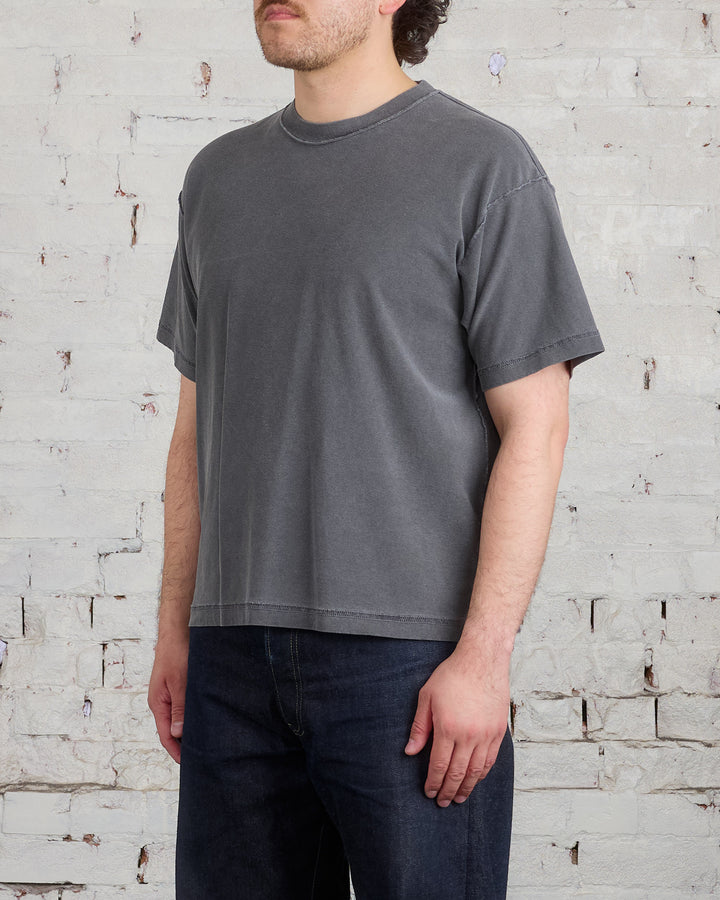 John Elliott Reversed Cropped T-Shirt Washed Black