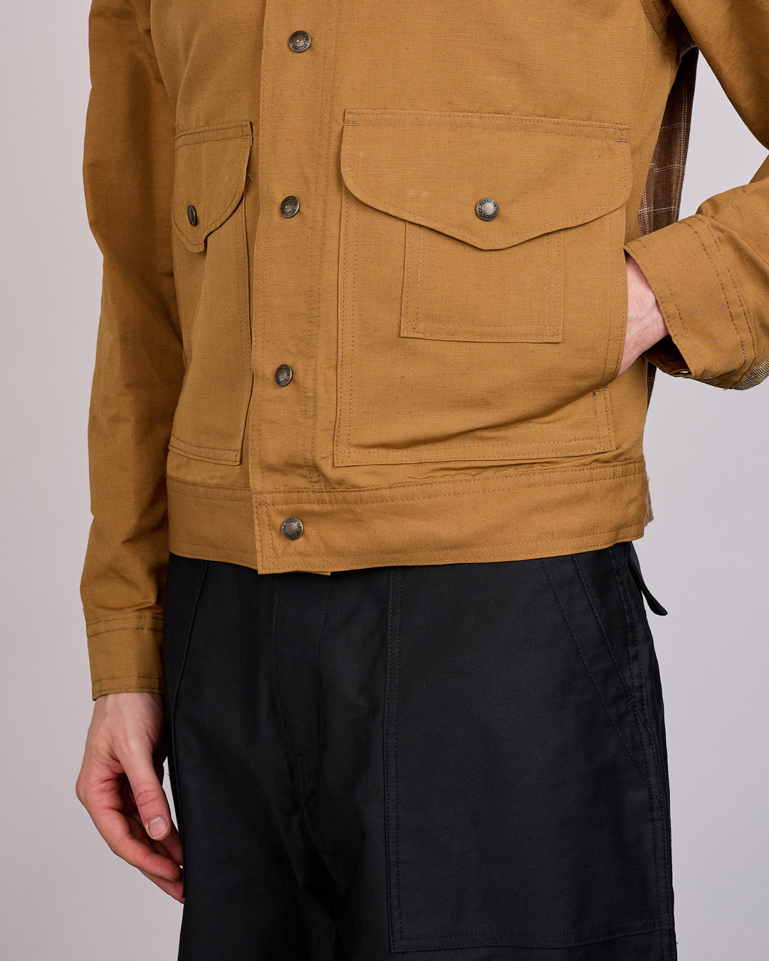 Junya Watanabe MAN Filson Cotton-Linen Jacket Camel Beige