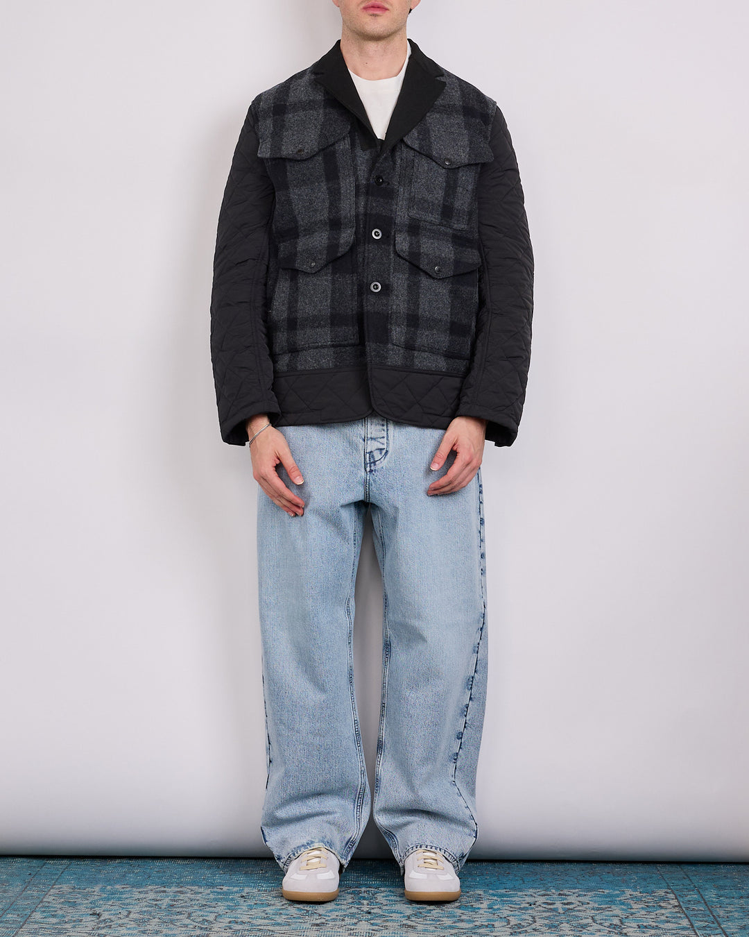 Junya Watanabe MAN Filson Mackinaw Wood Quilted Jacket Black