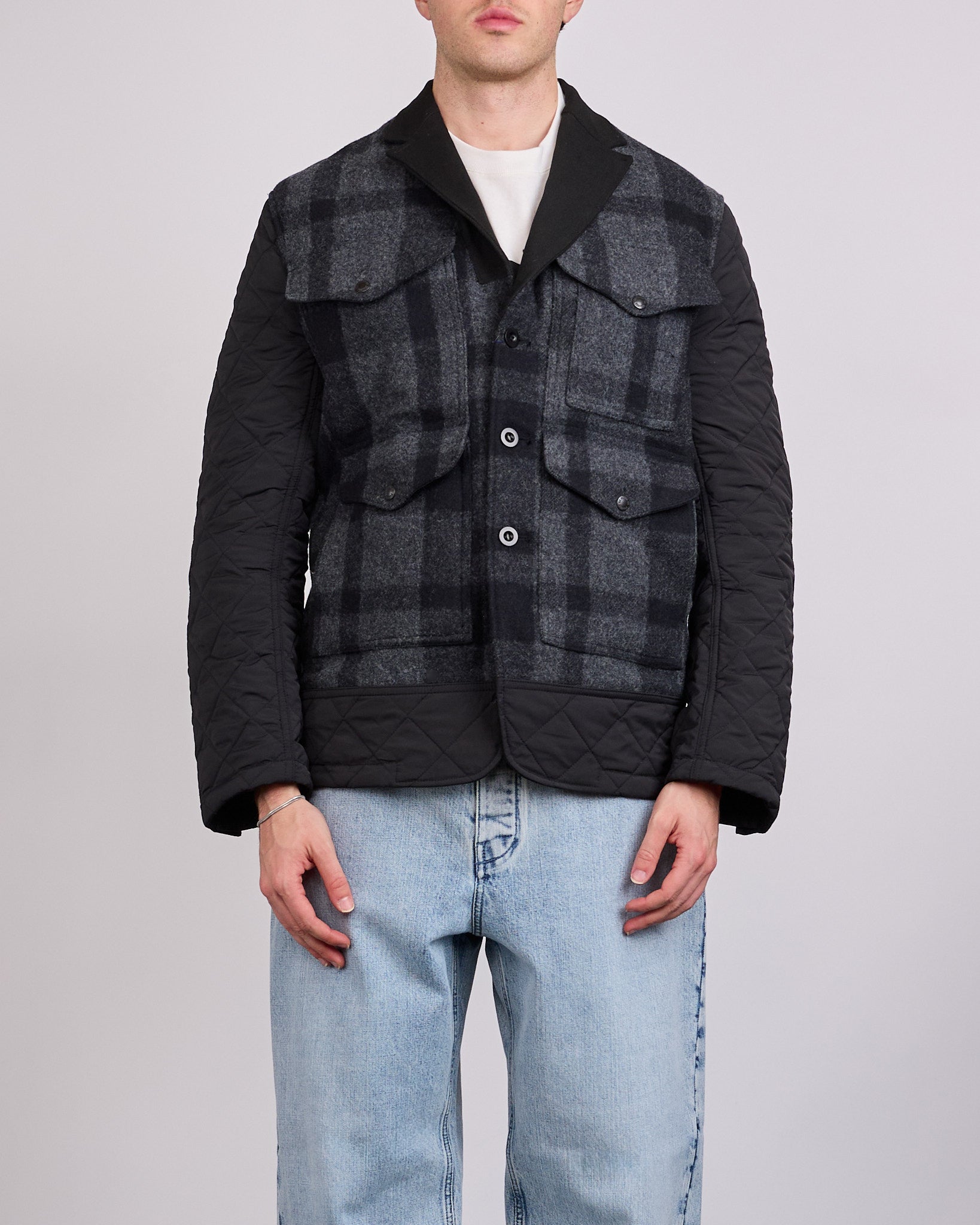 Junya Watanabe MAN Filson Mackinaw Wood Quilted Jacket Black – LESS 17