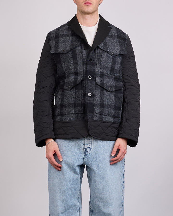 Junya Watanabe MAN Filson Mackinaw Wood Quilted Jacket Black