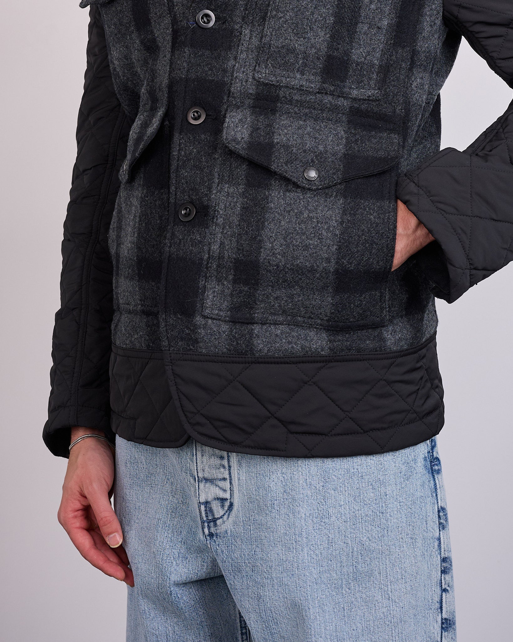 Junya Watanabe MAN Filson Mackinaw Wood Quilted Jacket Black – LESS 17