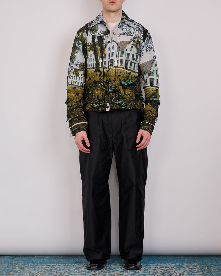 Junya Watanabe MAN Gobelin Weave House Jacket Green Black