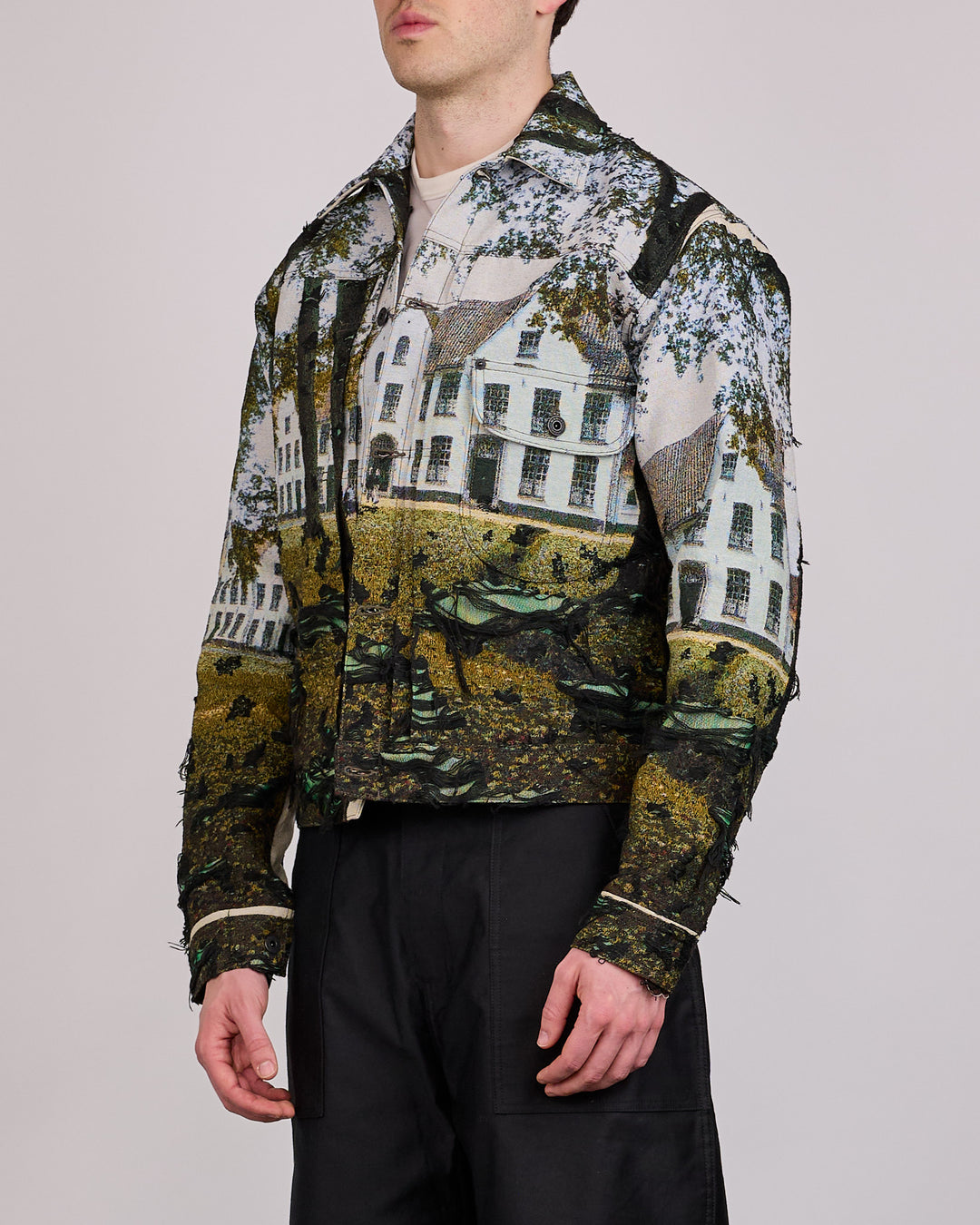 Junya Watanabe MAN Gobelin Weave House Jacket Green Black