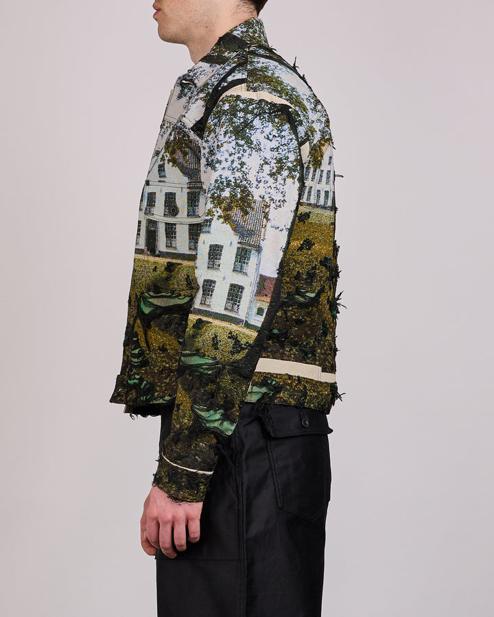 Junya Watanabe MAN Gobelin Weave House Jacket Green Black