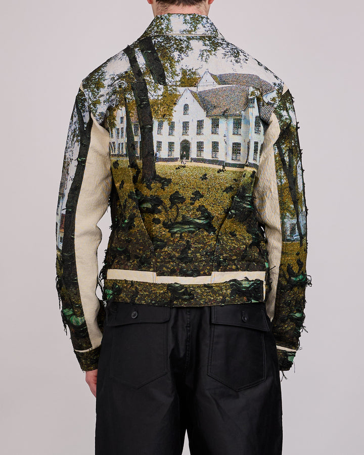 Junya Watanabe MAN Gobelin Weave House Jacket Green Black