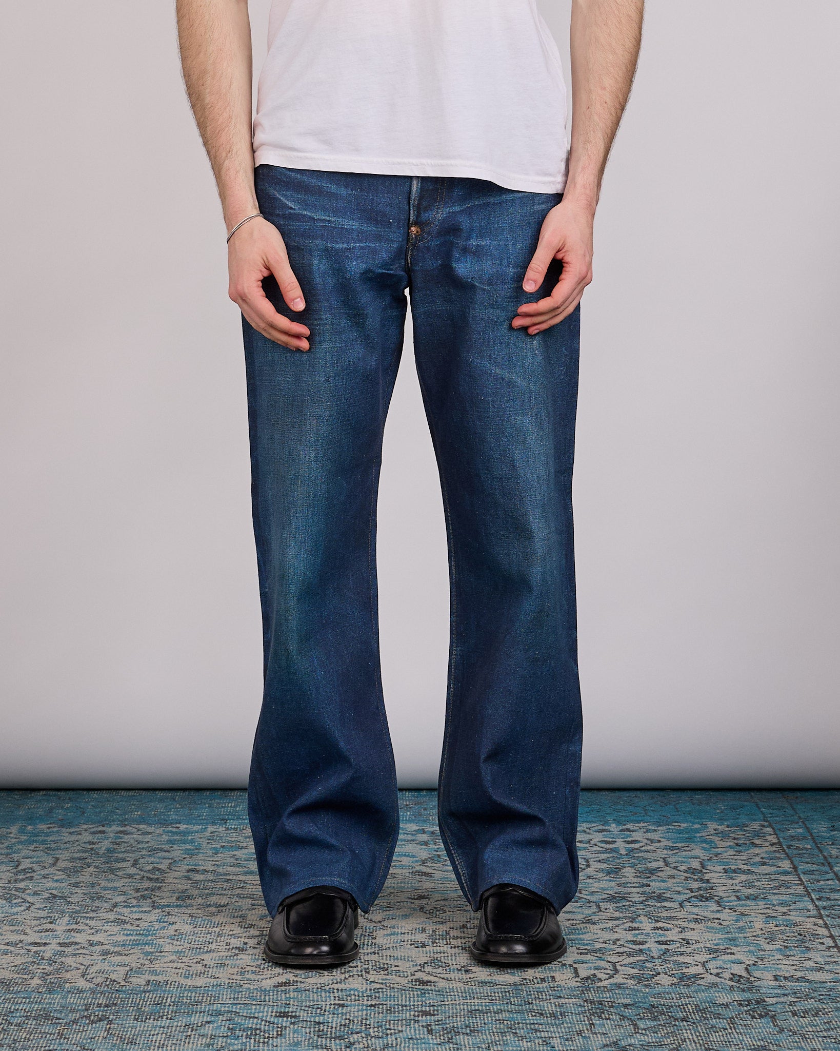 Junya Watanabe MAN Levi's BerBer Print Linen-Cotton Jean Indigo
