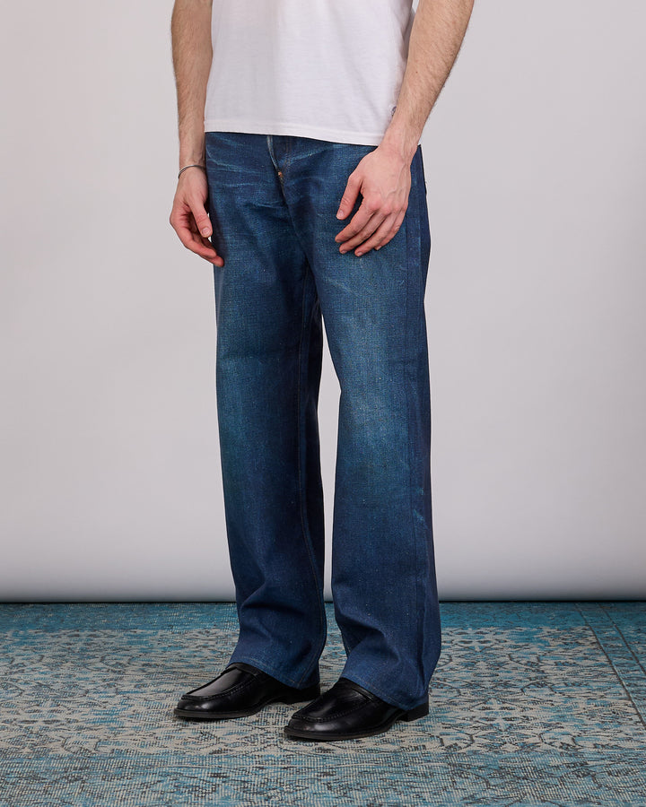 Junya Watanabe MAN Levi's BerBer Print Linen-Cotton Jean Indigo