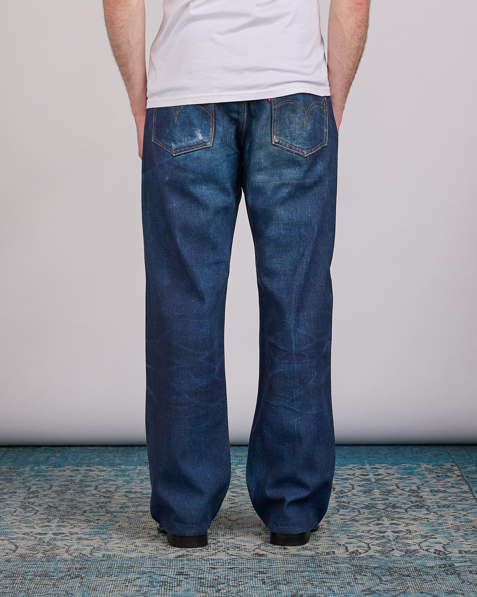 Junya Watanabe MAN Levi's BerBer Print Linen-Cotton Jean Indigo