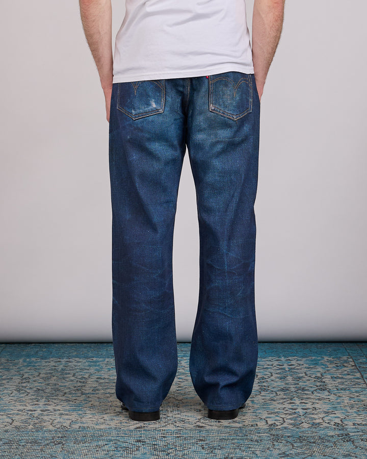 Junya Watanabe MAN Levi's BerBer Print Linen-Cotton Jean Indigo