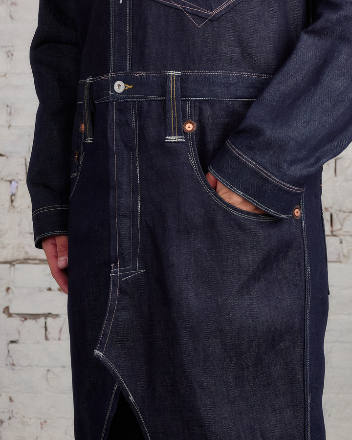 Junya Watanabe MAN Levi's Combination Long Coat Indigo