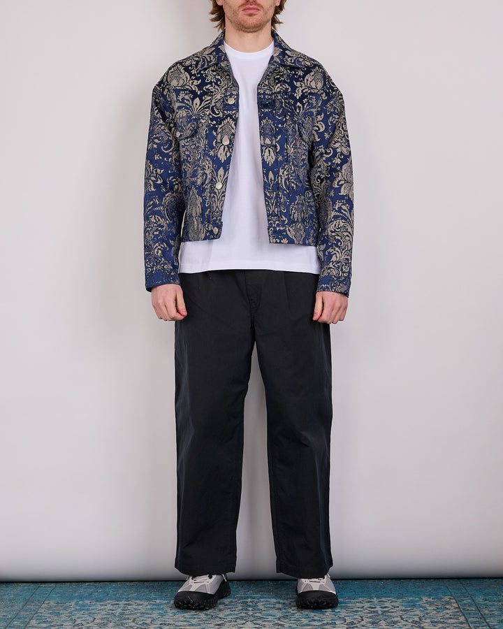 Junya Watanabe MAN x Levi's Damask Trucker Jacket Navy Beige