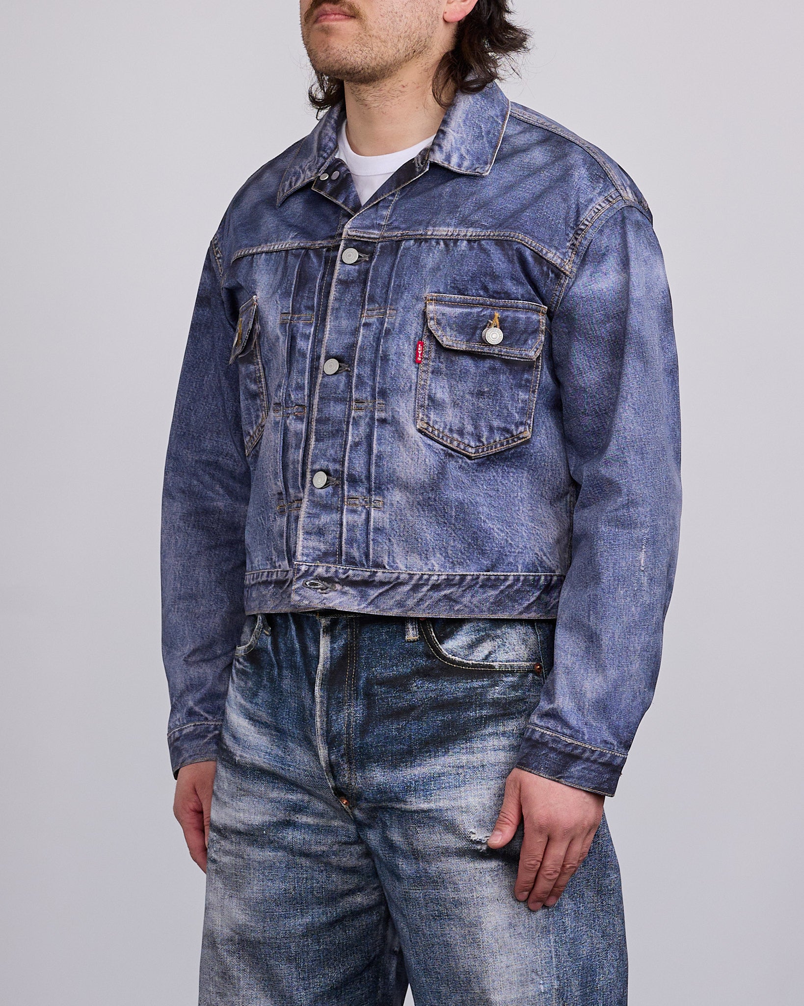 Junya Watanabe MAN Levi's Inkjet BerBerJin Jacket Indigo – LESS 17