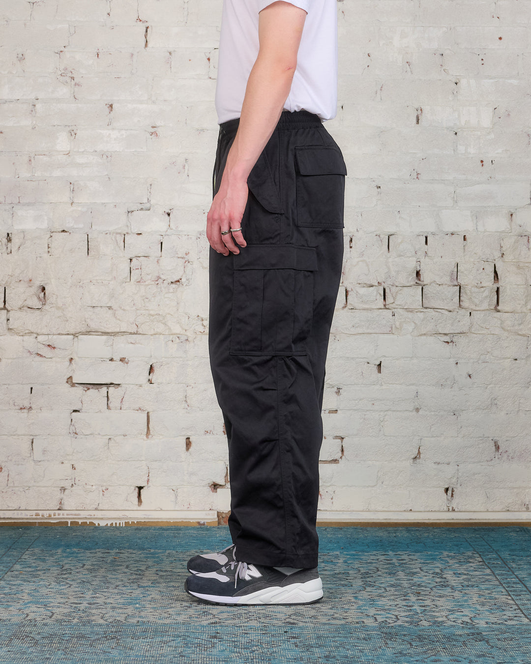 Junya Watanabe MAN Nylon Chino Cloth Side Cargo Pant Black