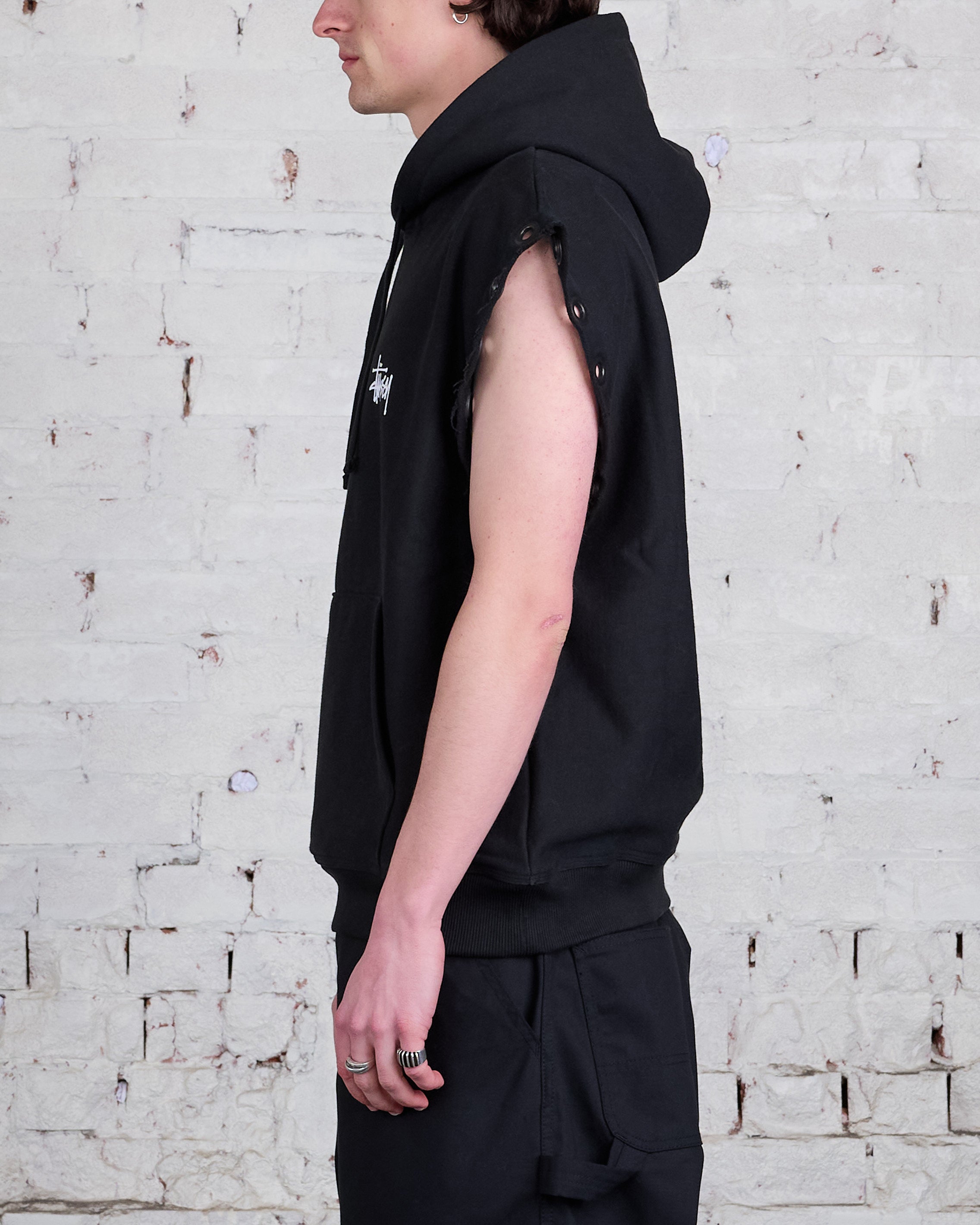 Junya Watanabe MAN x Stussy Sleeveless Hoodie Black