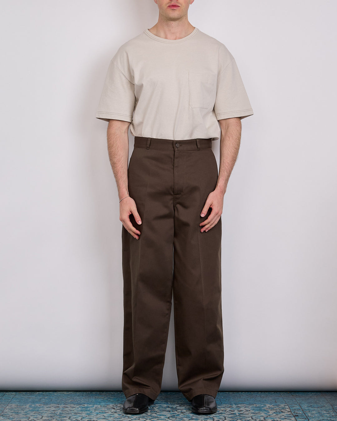 LEMAIRE Barrel Pant Carob