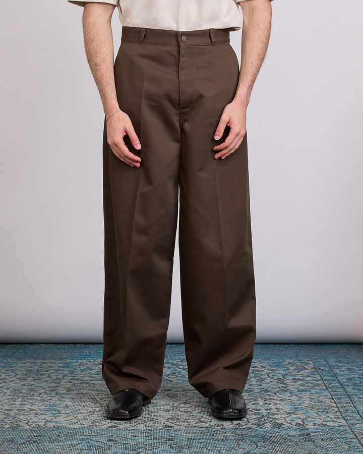 LEMAIRE Barrel Pant Carob