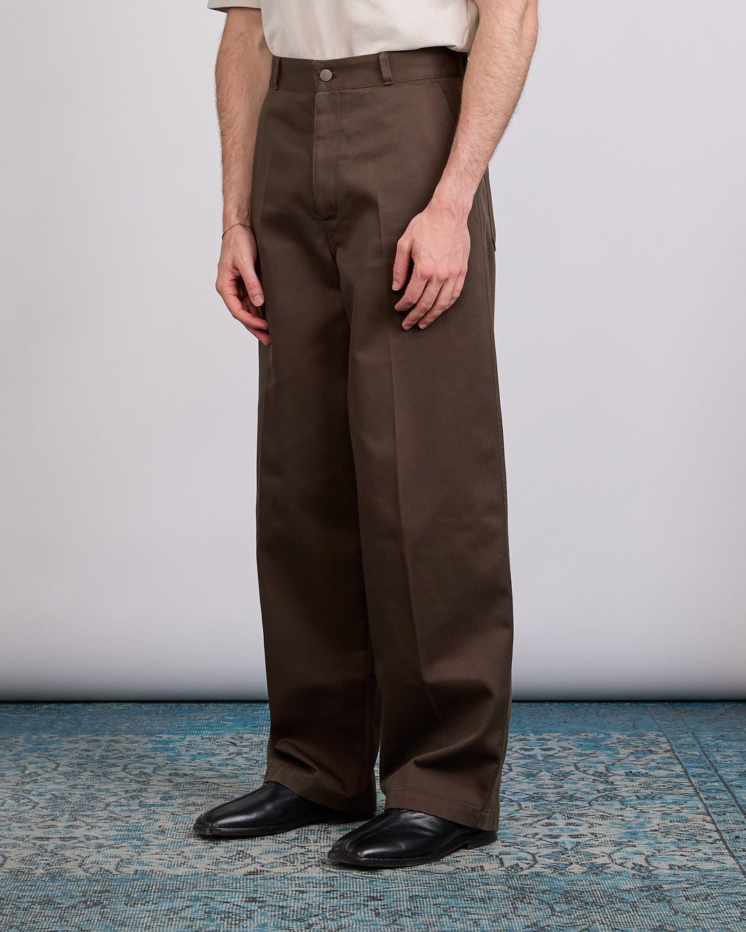 LEMAIRE Barrel Pant Carob