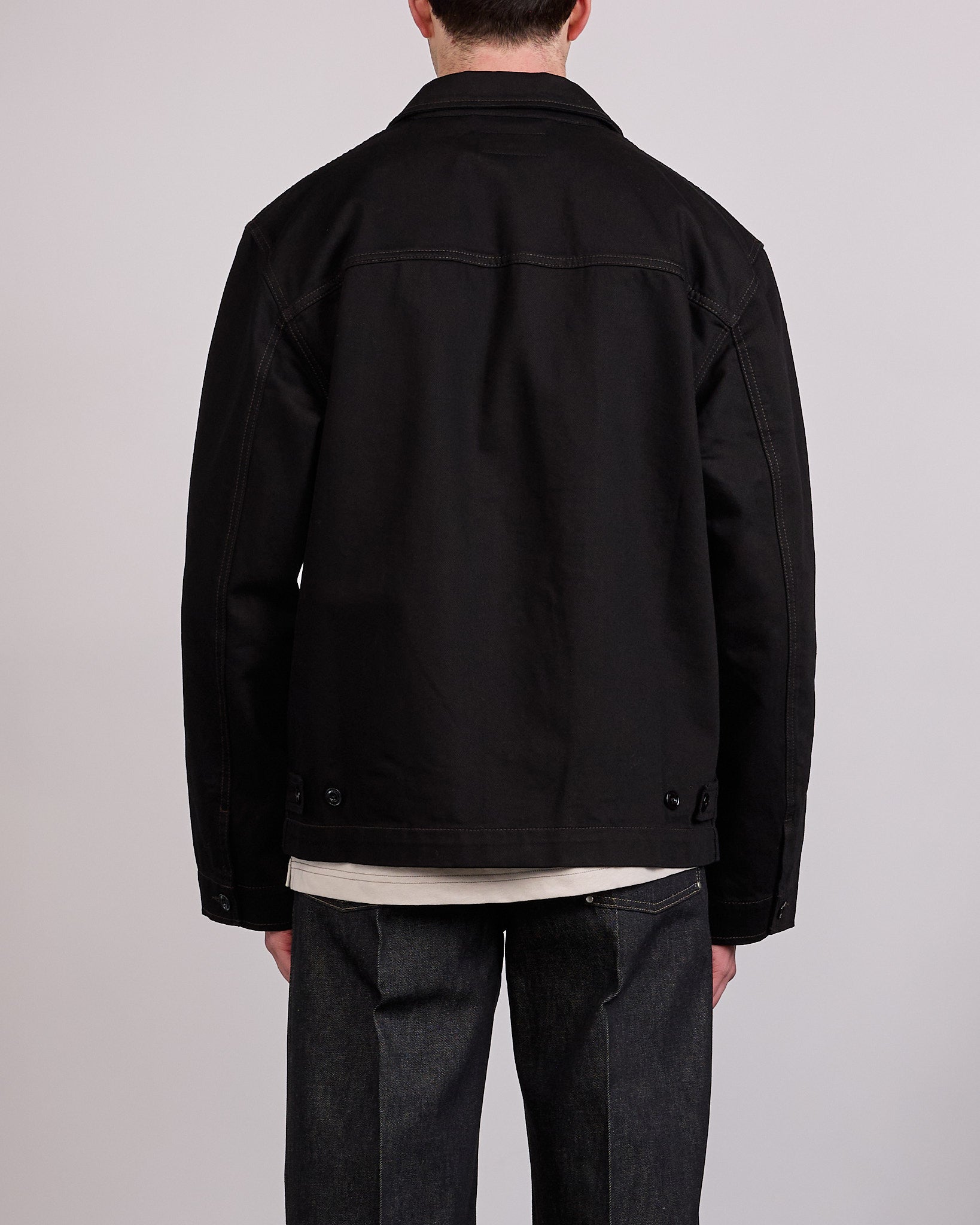 LEMAIRE Boxy Jacket Heavy Black Denim – LESS 17