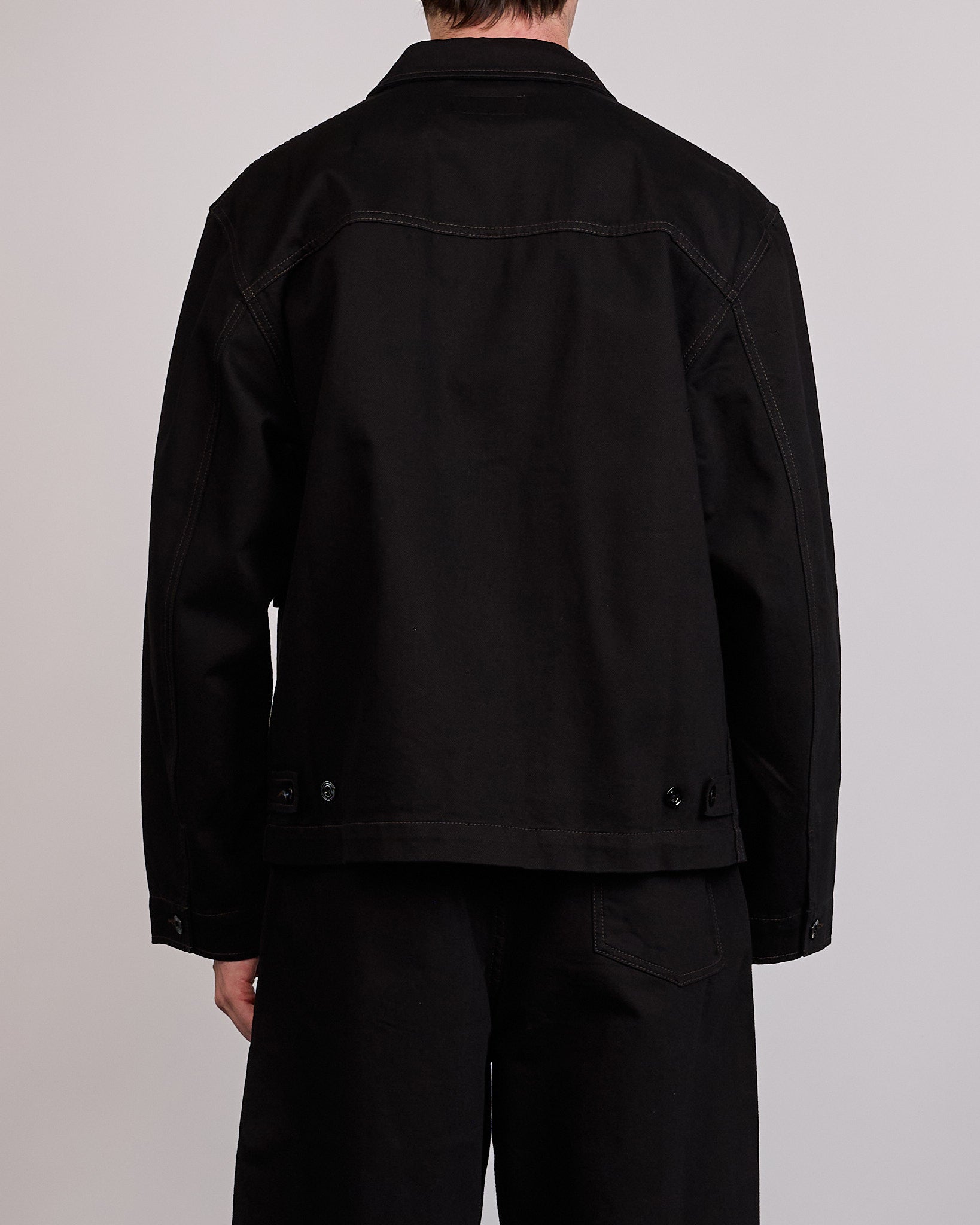 LEMAIRE Boxy Jacket Heavy Denim Black – LESS 17