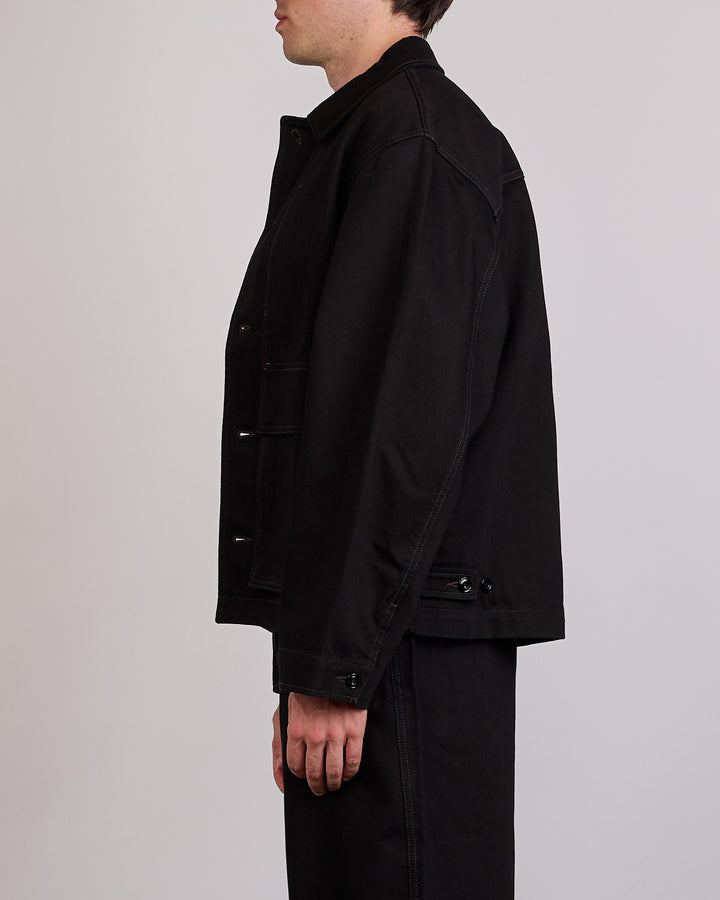 LEMAIRE Boxy Jacket Heavy Denim Black