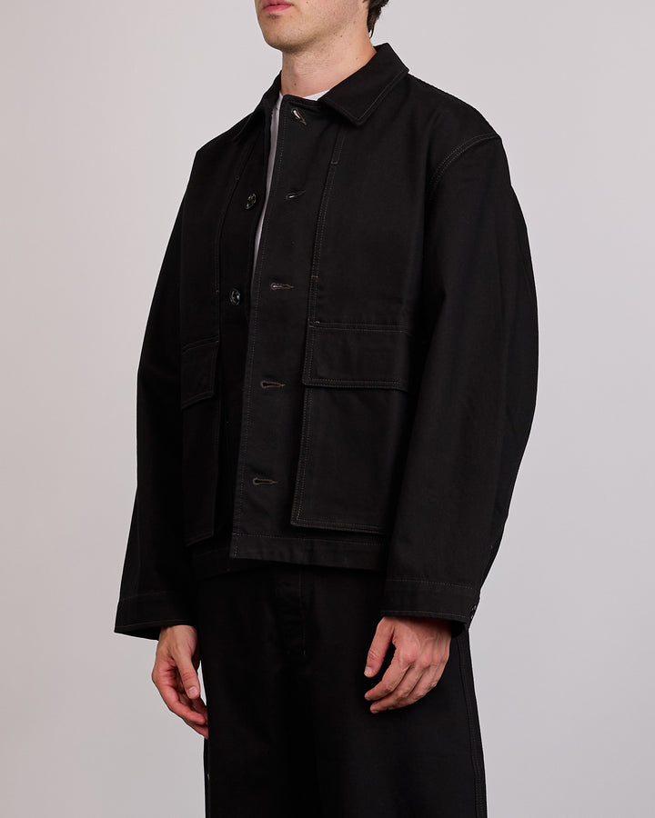 LEMAIRE Boxy Jacket Heavy Denim Black