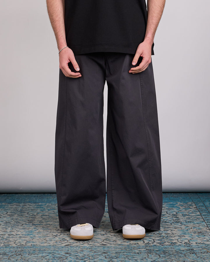 LEMAIRE Compact Cotton Twill Maxi Utility Pant Coal