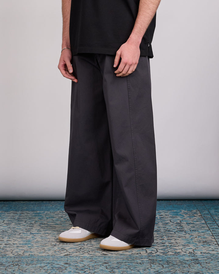 LEMAIRE Compact Cotton Twill Maxi Utility Pant Coal