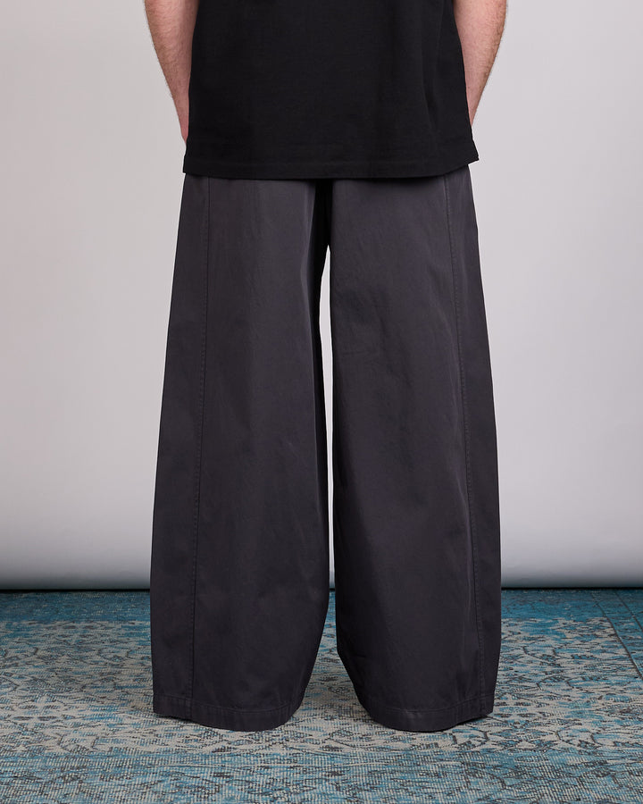 LEMAIRE Compact Cotton Twill Maxi Utility Pant Coal