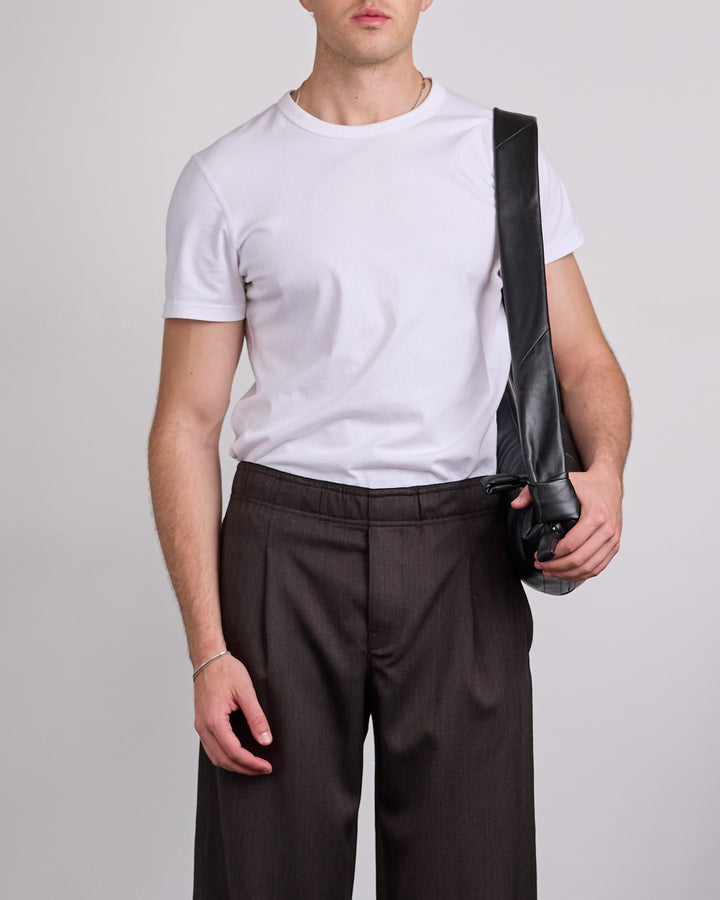 LEMAIRE Croissant Bag Large Nappa Leather Black