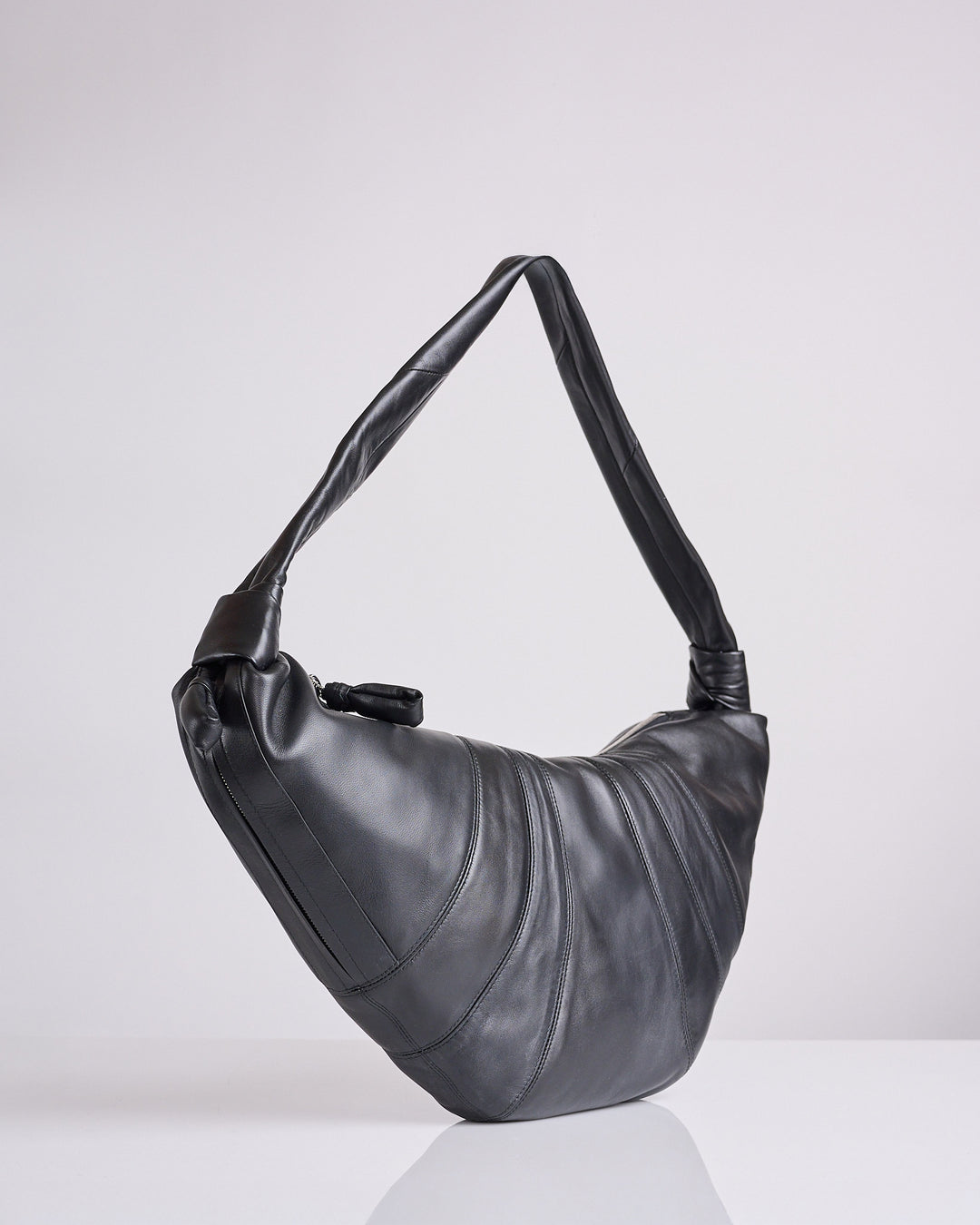 LEMAIRE Croissant Bag Large Nappa Leather Black